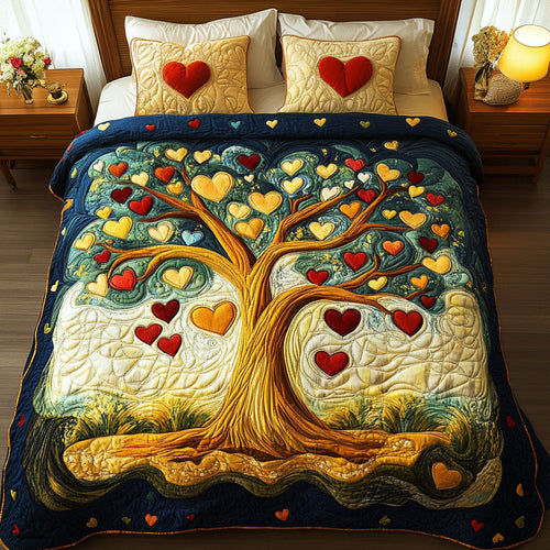 Eternal Shade 3-Piece Quilted Bedding Set NCU0NT2769