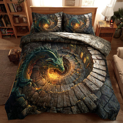 Eternal Spiral 3-Piece Quilted Bedding Set NCU0TV1348