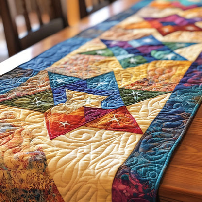 Eternal Star Paths Quilted Table Runner NCU0PT1768
