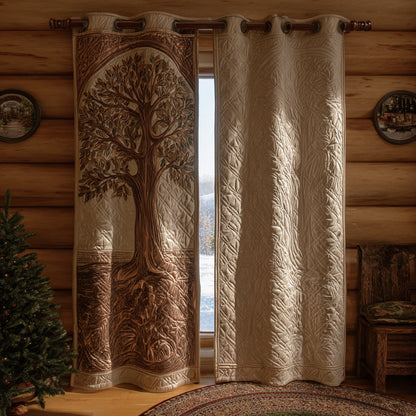 Eternal Tree Quilted Curtains NCU0DV8663