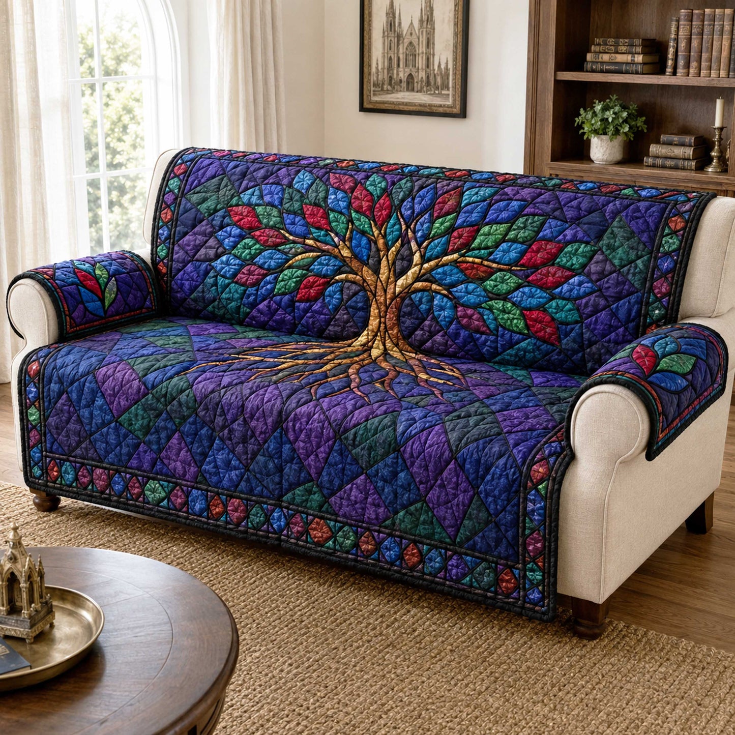 Eternal Tree Quilted Sofa Cover NCU0TD3171