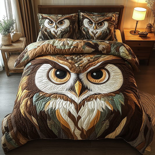 Eternal Wisdom 3-Piece Quilted Bedding Set NCU0VL1060
