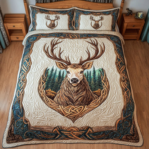 Eternal Woods Heritage 3-Piece Quilted Bedding Set NCU0PT3749