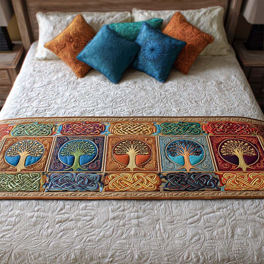 Eternal Woods Quilted Bed Runner NCU0NT8578
