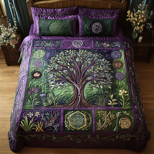 Ethereal Arbor 3-Piece Quilted Bedding Set NCU0PT3327