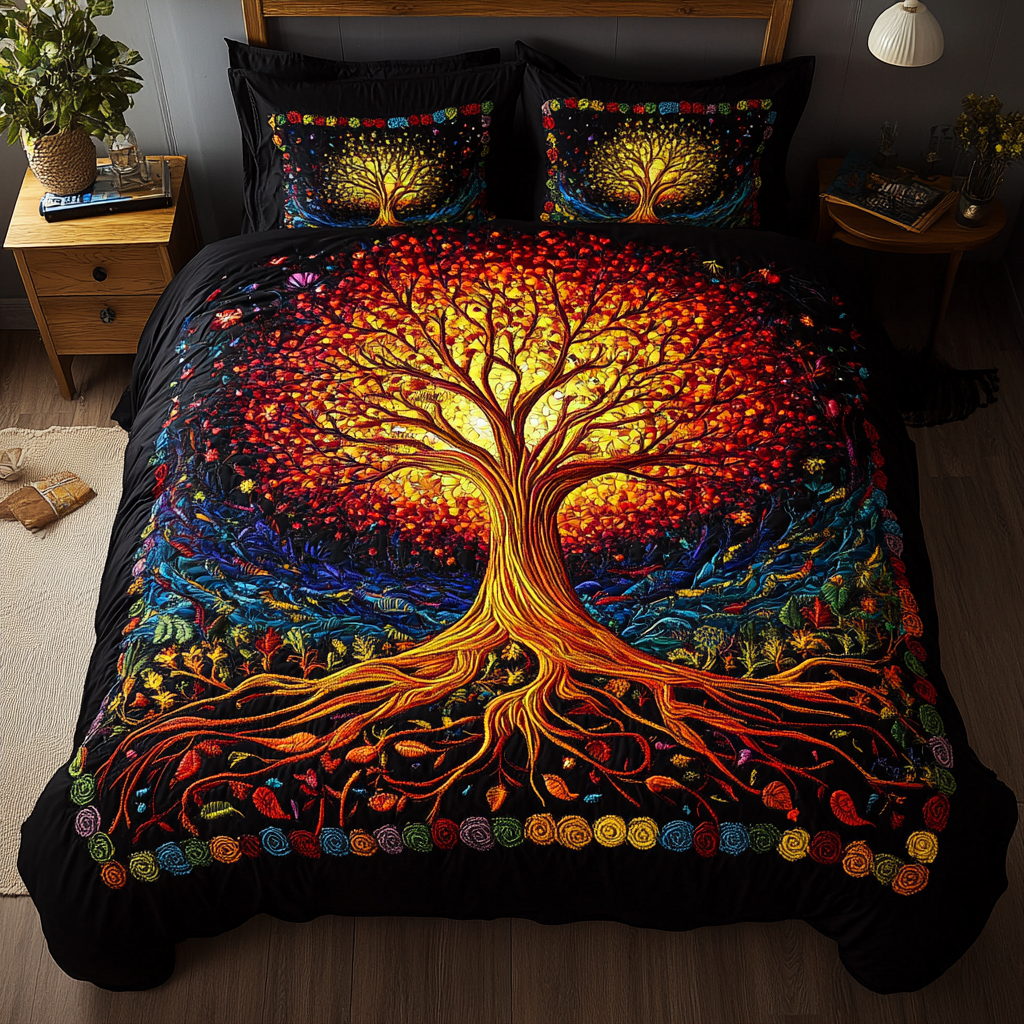 Ethereal Canopy 3-Piece Quilted Bedding Set NCU0DK4319