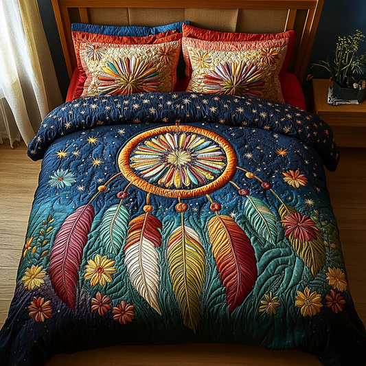 Ethereal Catcher 3-Piece Quilted Bedding Set NCU0DV3438