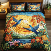 Ethereal Charm 3-Piece Quilted Bedding Set NCU0DK3867