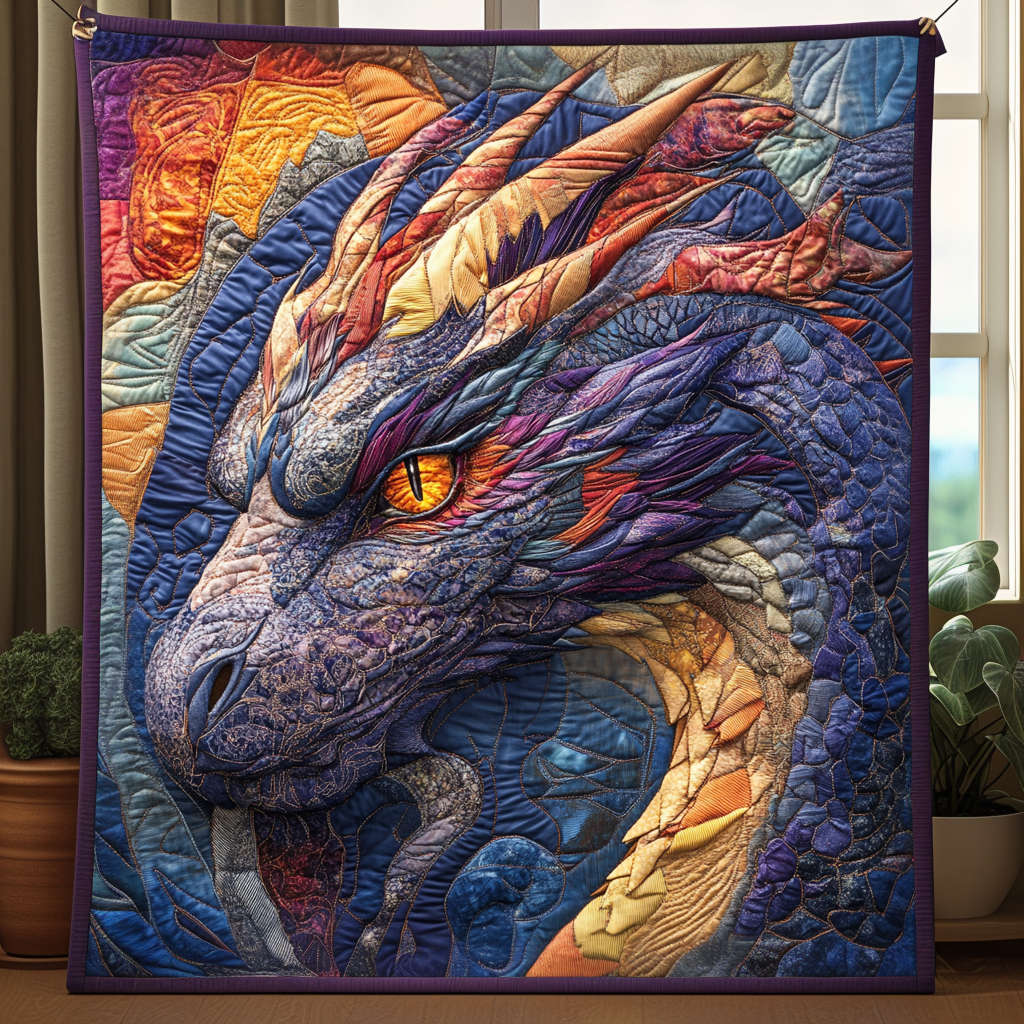 Ethereal Dragons Quilted Blanket NCU0DV2697