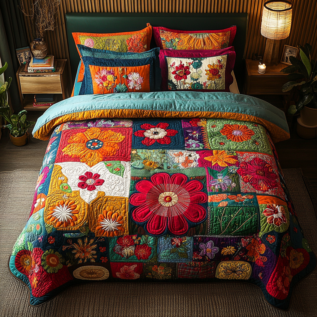 Ethereal Escape 3-Piece Quilted Bedding Set NCU0PT7029