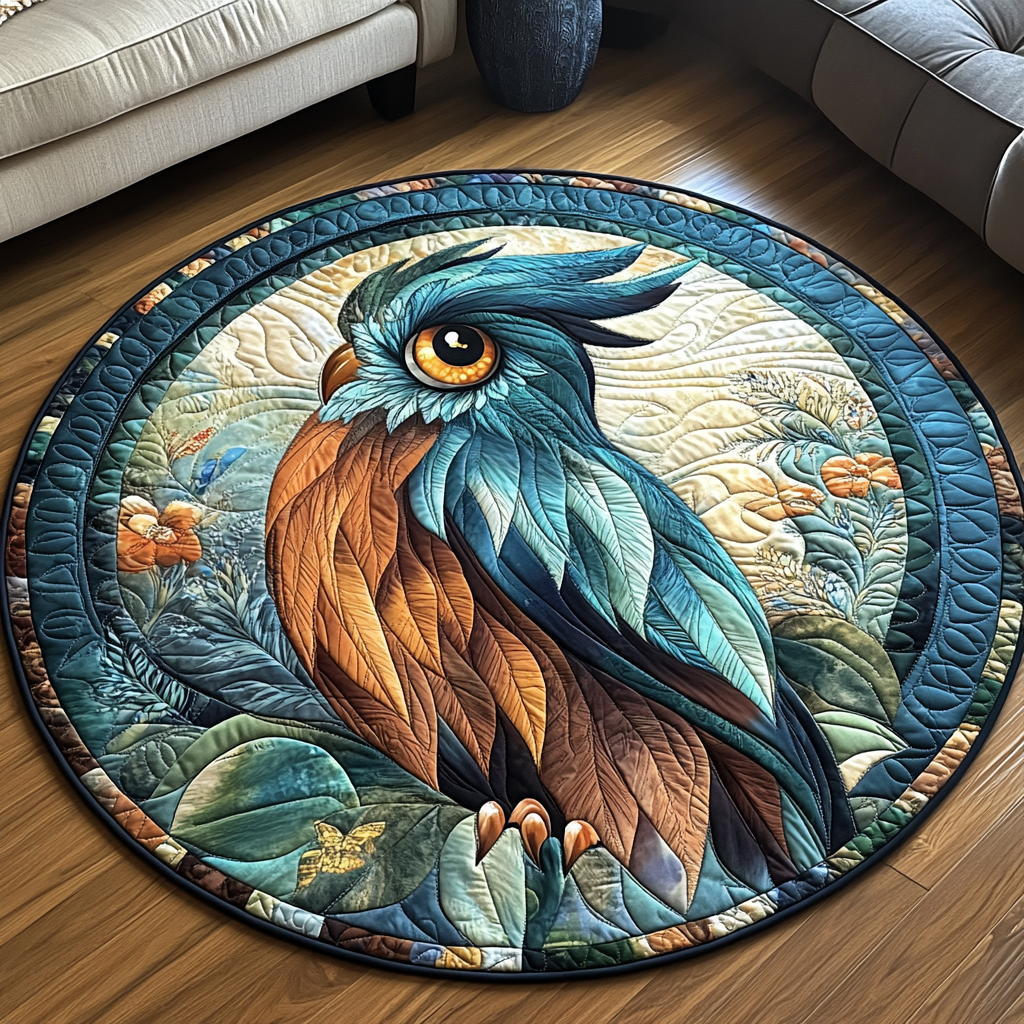 Ethereal Gaze Quilted Round Mat NCU0DK4957