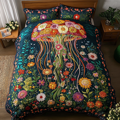 Ethereal Glow 3-Piece Quilted Bedding Set NCU0DK4146