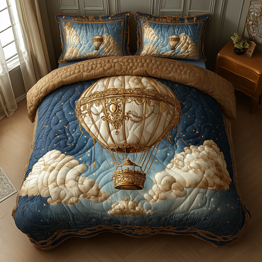 Ethereal Heights 3-Piece Quilted Bedding Set NCU0DV3411