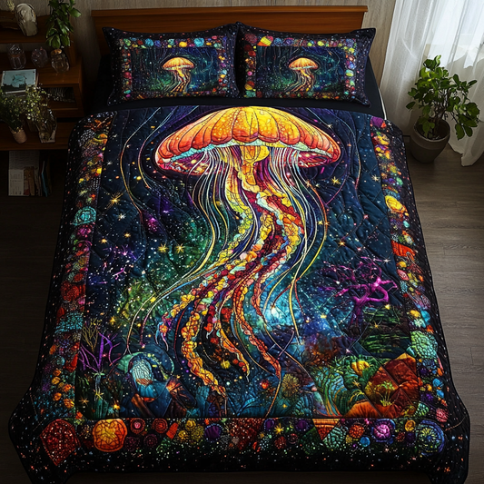 Ethereal Jelly 3-Piece Quilted Bedding Set NCU0DK4124