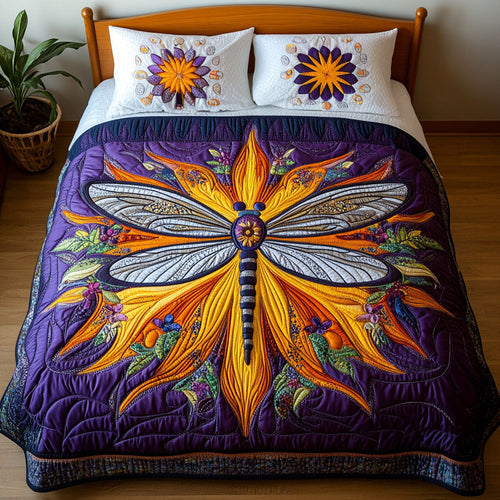 Ethereal Meadow Dreams 3-Piece Quilted Bedding Set NCU0PT3461