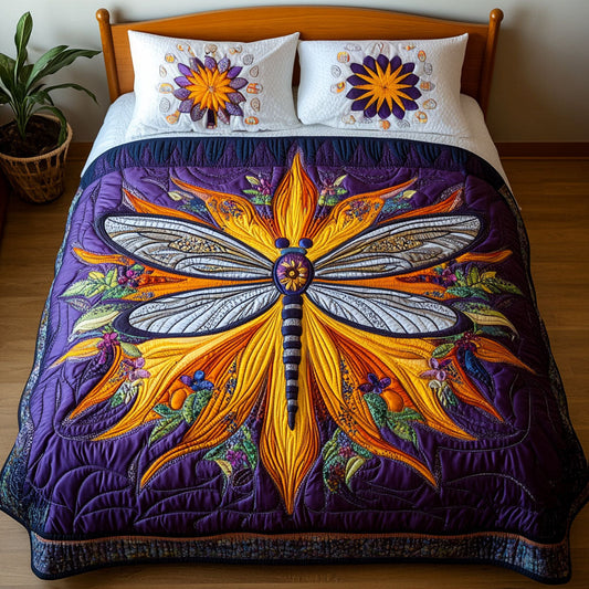Ethereal Meadow Dreams 3-Piece Quilted Bedding Set NCU0PT3461