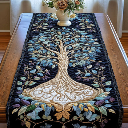 Ethereal Night Tree Quilted Table Runner NCU0NT3021