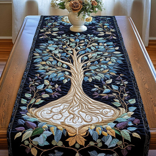Ethereal Night Tree Quilted Table Runner NCU0NT3021
