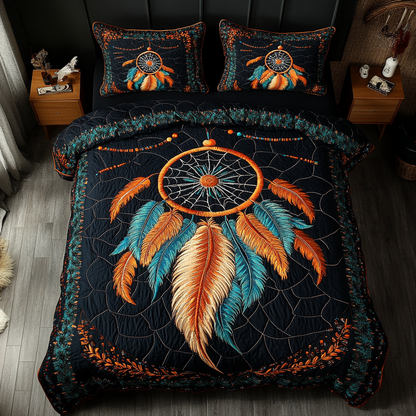 Ethereal Web 3-Piece Quilted Bedding Set NCU0DK4409