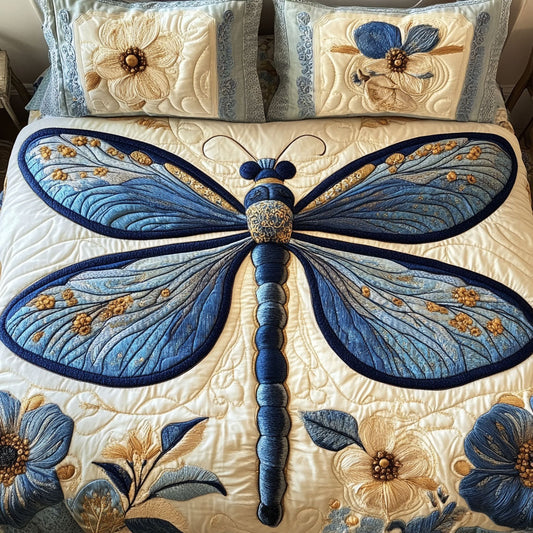 Ethereal Wings 3-Piece Quilted Bedding Set NCU0NT4575