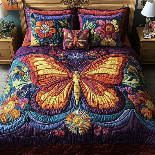 Ethereal Wings 3-Piece Quilted Bedding Set NCU0VH2844