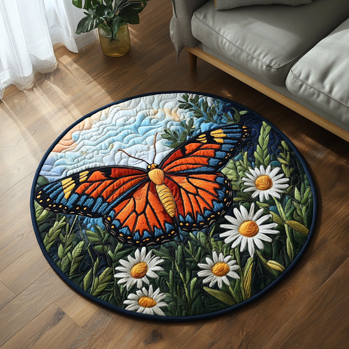 Ethereal Wings Quilted Round Mat NCU0DK4652