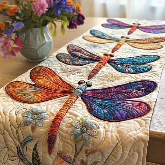 Ethereal Wings Quilted Table Runner NCU0NT4997