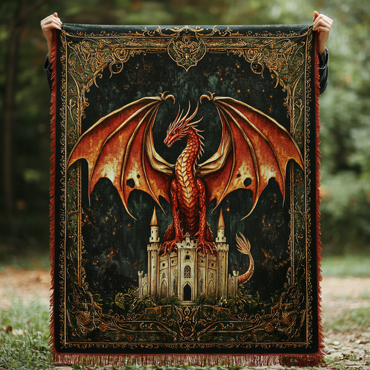 Ethereal Wyrm of Avalon Woven Sofa Blanket NCU0DV3940
