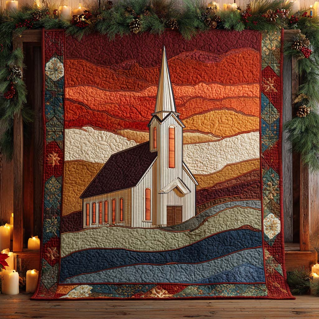 Evening Chapel Quilted Blanket NCU0XD478