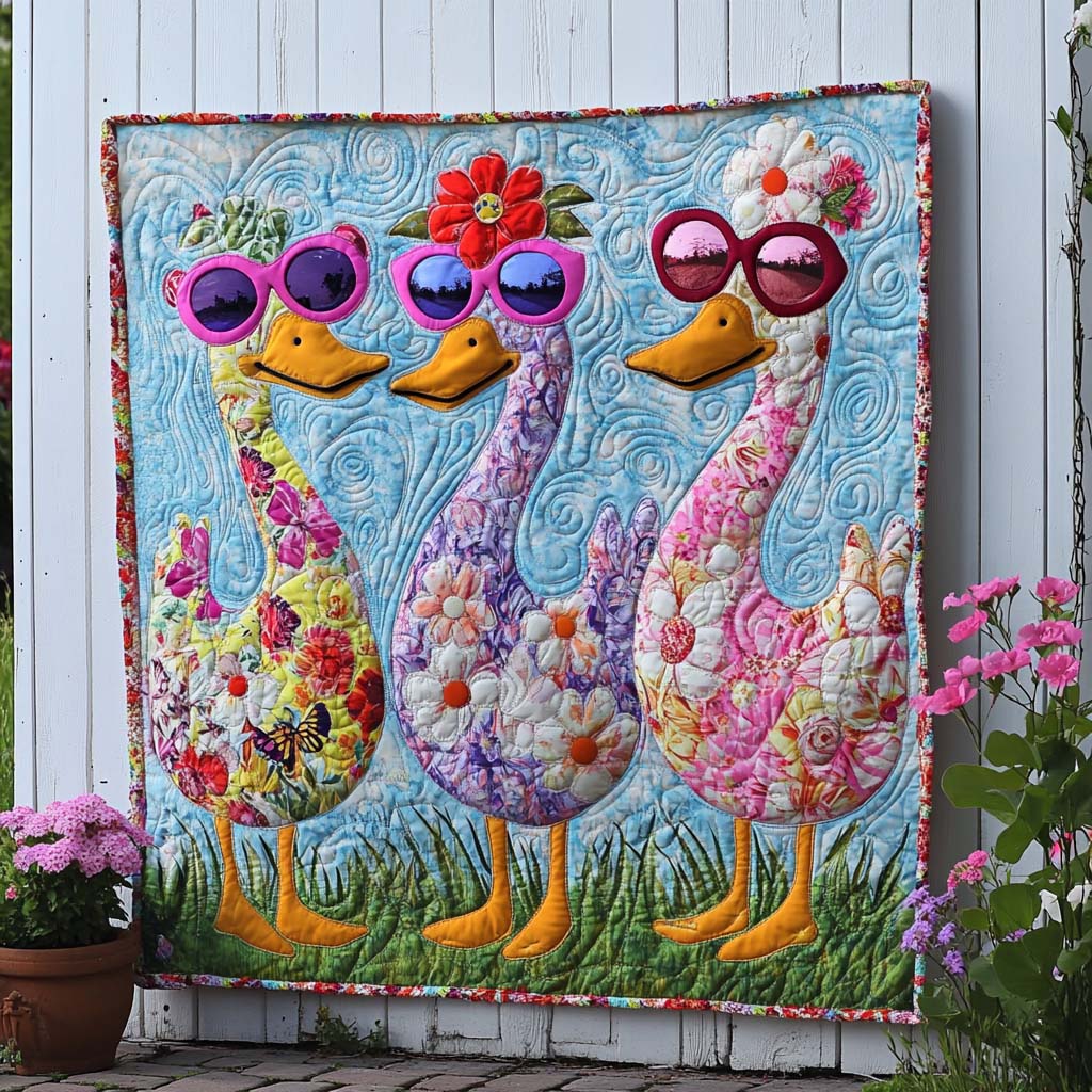 Evening Duck Song Quilted Blanket NCU0NT8249