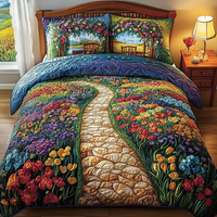 Evening Pathway 3-Piece Quilted Bedding Set NCU0VL2616