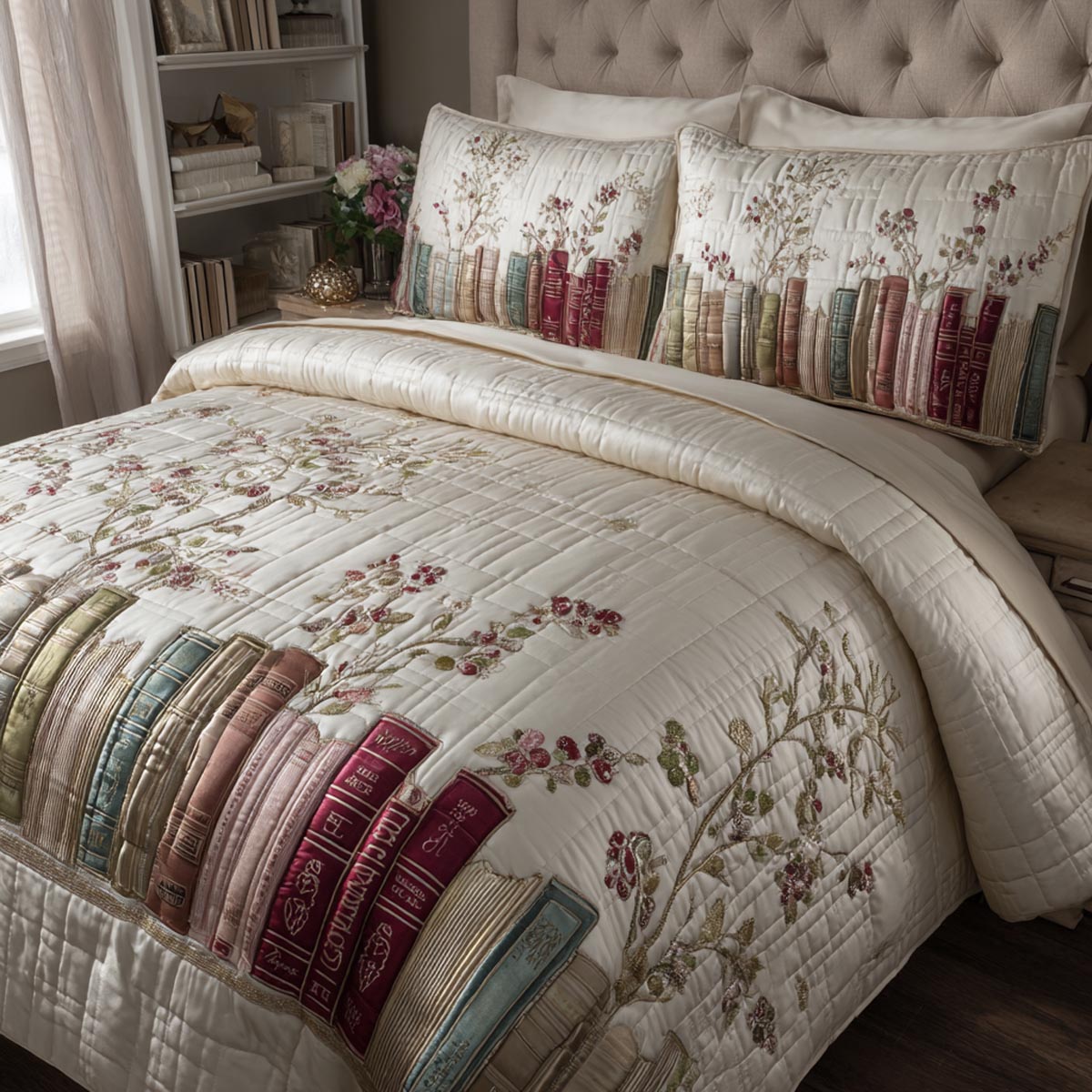 Evening Read 3-Piece Quilted Bedding Set NCU0DV9044