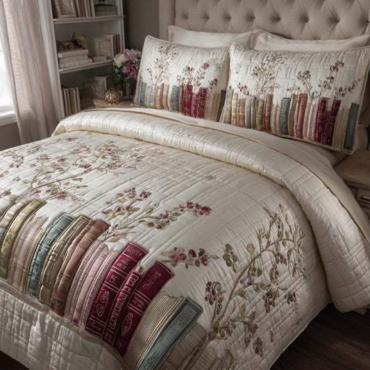 Evening Read 3-Piece Quilted Bedding Set NCU0DV9044