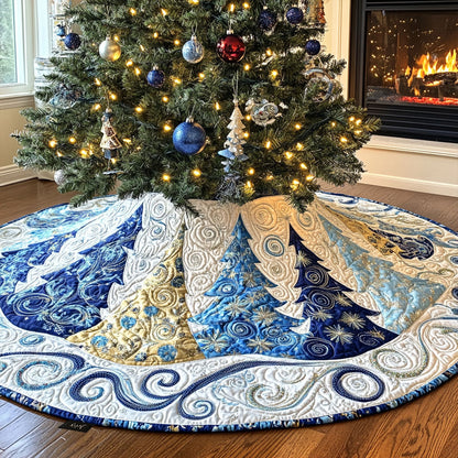 Evergreen Dreams Quilted Christmas Tree Skirt NCU0PT1320