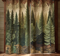 Evergreen Path Quilted Curtains NCU0DV8369