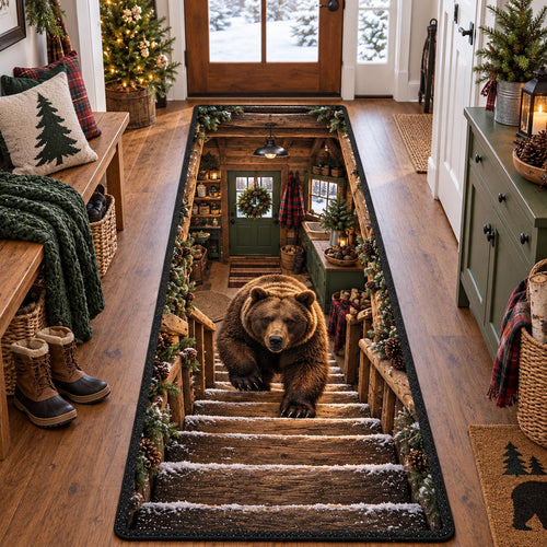 Evergreen Bear Stairway Runner Carpet NCU0DV10157