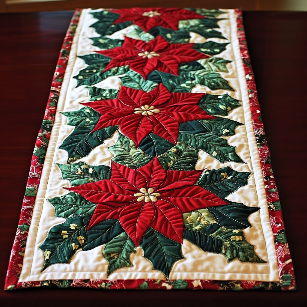 Evergreen Bliss Quilted Table Runner NCU0PT1488