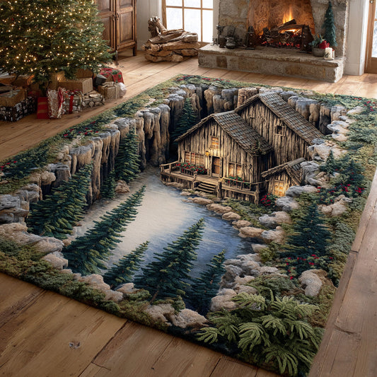 Evergreen Cabin Path Area Rug NCU0TD1846