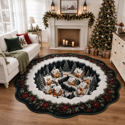 Evergreen Canyon Village Custom Shape Area Rug NCU0HH2150