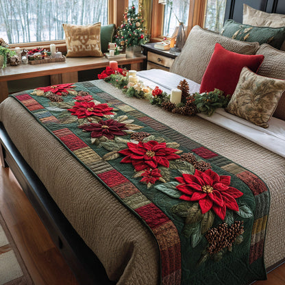 Evergreen Charm Quilted Bed Runner NCU0DV7604