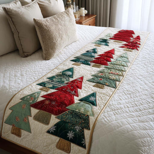 Evergreen Charm Quilted Bed Runner NCU0NT9600
