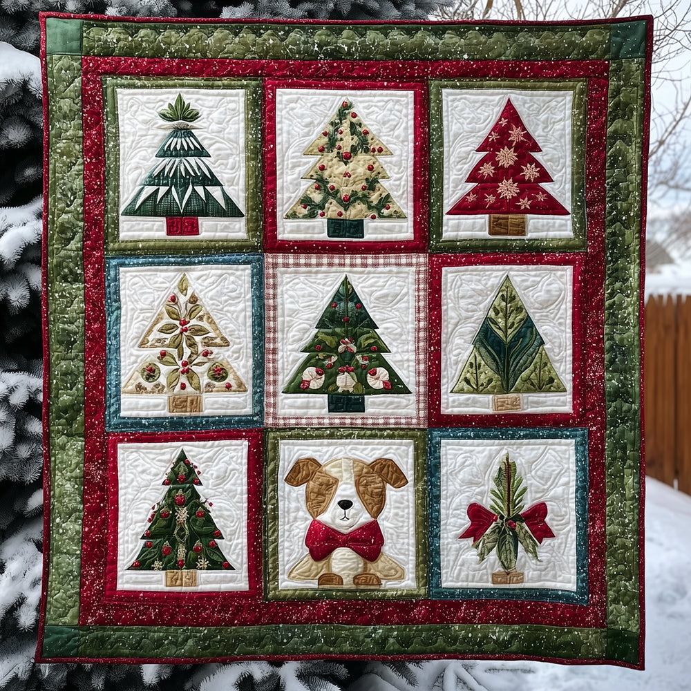 Evergreen Charm Quilted Blanket NCU0TH3461