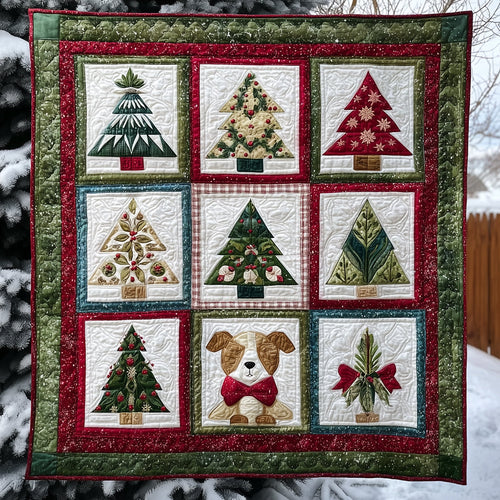 Evergreen Charm Quilted Blanket NCU0TH3461