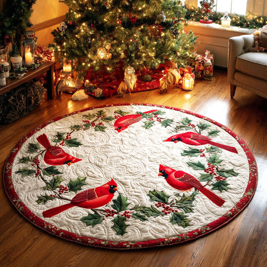 Evergreen Chorus Quilted Round Mat NCU0TV349