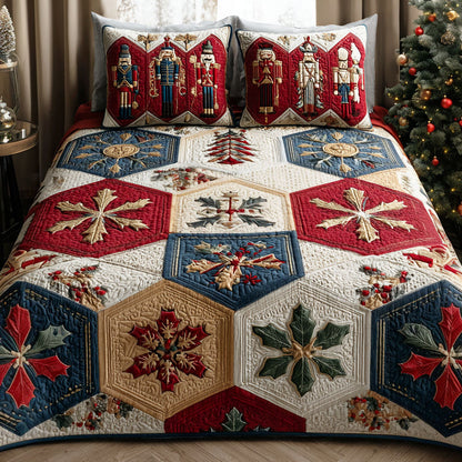 Evergreen Comfort 3-Piece Quilted Bedding Set NCU0PT9597