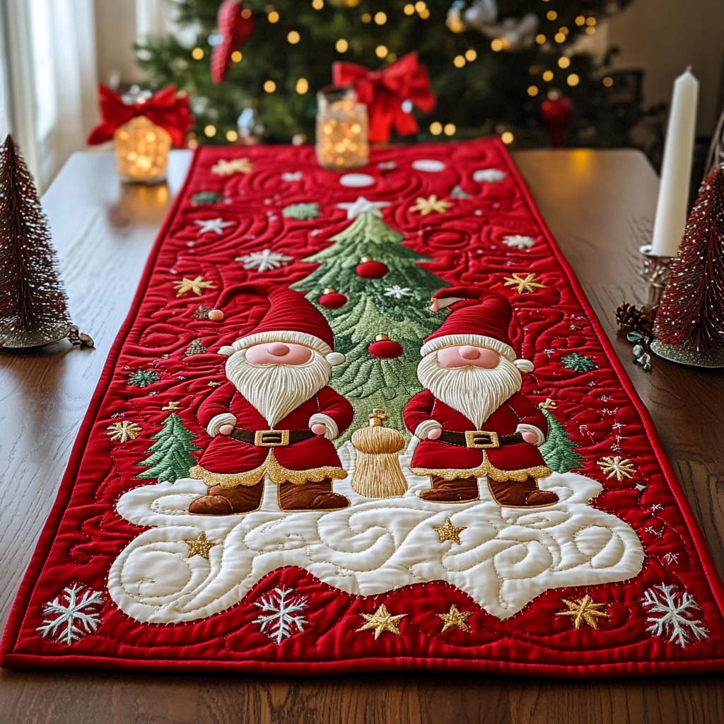 Evergreen Delight Quilted Table Runner NCU0NT662