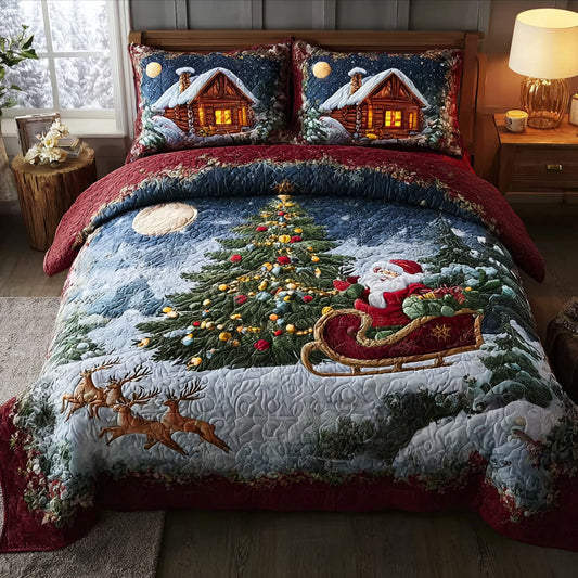 Evergreen Dreams 3-Piece Quilted Bedding Set NCU0DV7683