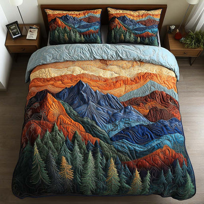 Evergreen Dreams 3-Piece Quilted Bedding Set NCU0NT7631