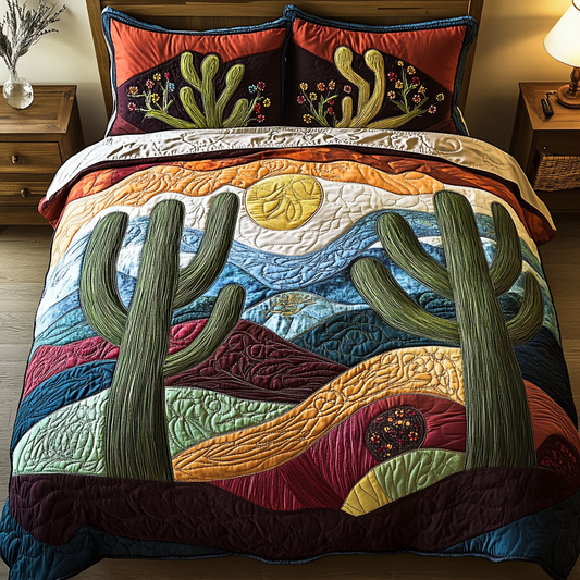 Evergreen Dunes 3-Piece Quilted Bedding Set NCU0DK4628