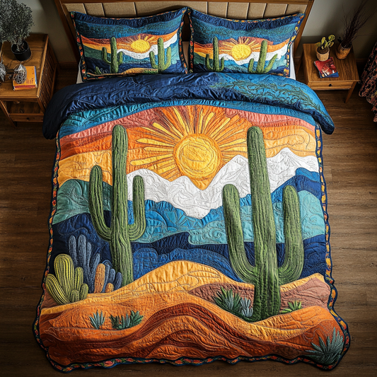 Evergreen Dunes 3-Piece Quilted Bedding Set NCU0DK4835